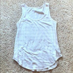White & Silver Old Navy Tank